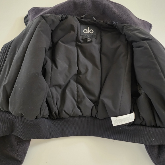 ALO Yoga Polar Fleece Cropped Wintry Mix Jacket - Picture 7 of 13
